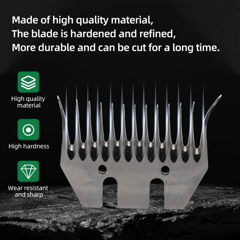 Lucky Farm Sheep Shears Blades Curved Wool Shearing Comb and
