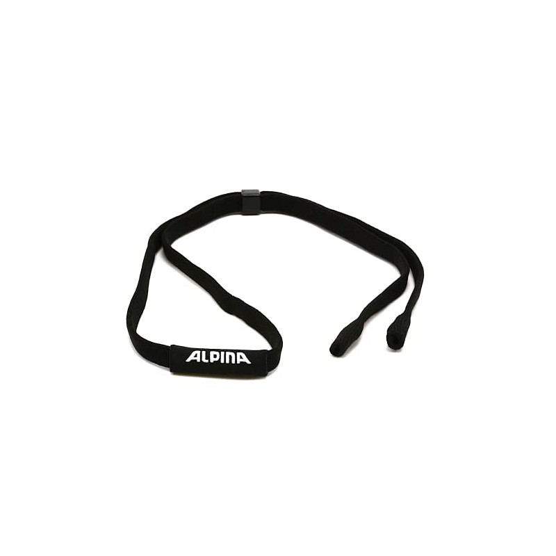 Alpina Sports Brillenband Kopfband aus Polyester in der Farbe Schwarz,