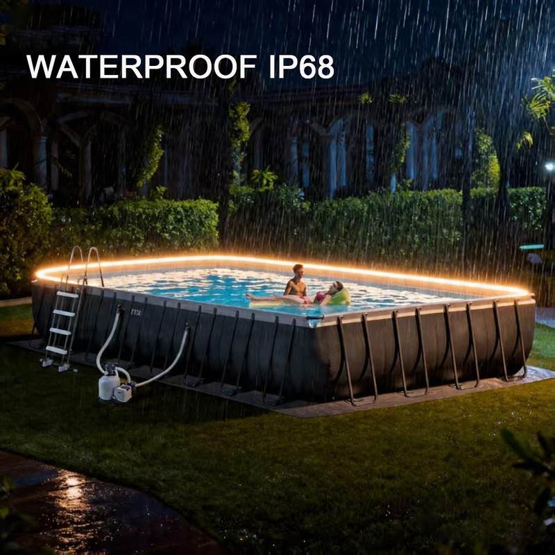 Gonoce Above Ground Pool Lights, 33Ft LED Strip Light up
