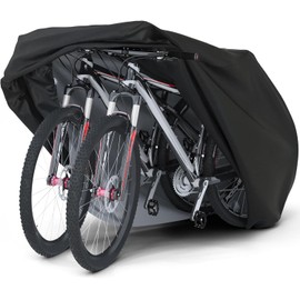 ZARPA Bicycle Cover, Cycle Cover, Compatible with 2 Cars, 210D, With Locking Holes, Waterproof, Thick, Tear Resistant, Rain Proof, UV Treatment, Anti-Theft, Supports up to 29 inches, Storage Bag