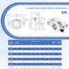 MECCANIXITY SHF12 Aluminum Linear Rod Rail Shaft Support, 12 mm