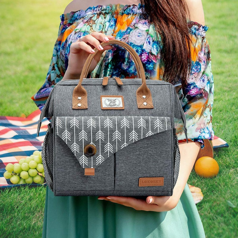 Lekesky 10L Insulated Lunch Bag for Women for Work Lunch