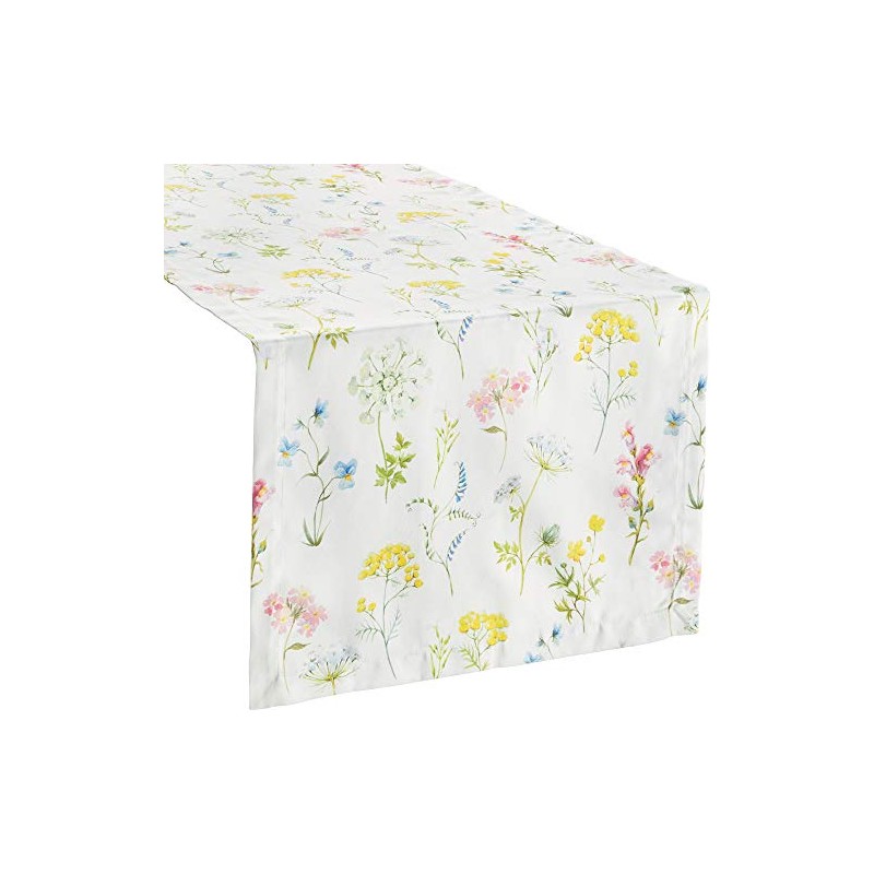 Erwin Müller Table Linen, Table Runner, Flower Meadow, Colourful, Size