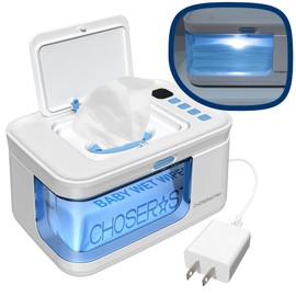 ChoserStar Baby Wipe Warmer and Dispenser Portable Heated Diaper Wipe Heater with Fast Heating, Larger Capacity, and Anti-Dry Out (with Charger Block)