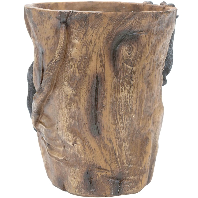 BLACK FOREST DECOR Climbing Black Bears Waste Basket – Rustic