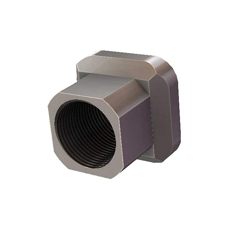 7/8-14 SQUARE TUBE INSERT, FOR 1.5" TUBE ID (Right Hand