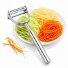 2-in-1 Julienne Vegetable Peeler, Stainless Steel Y Peeler with Dual