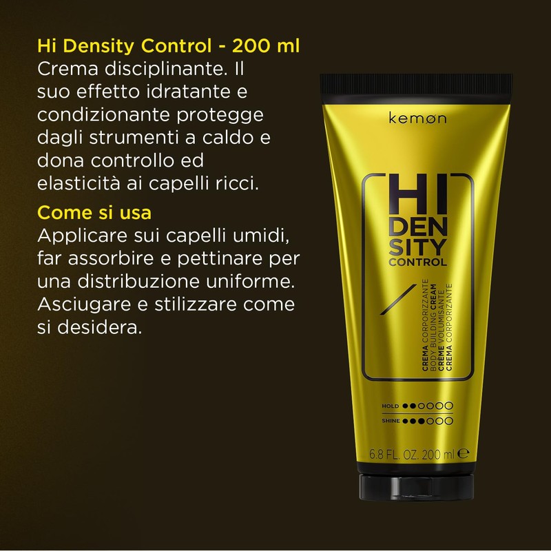High Density Anti-frizz Hair Cream 200ml High Density Control Heat