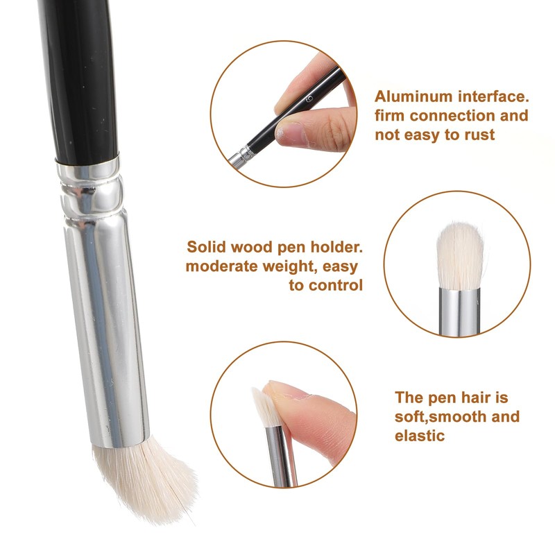 6 Pcs Dry Brush Set, Drybrush Set Round Detail Paint