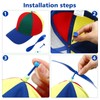 INOOMP Rainbow Propeller Hat Adult Helicopter Hat Baseball Hats Reflective