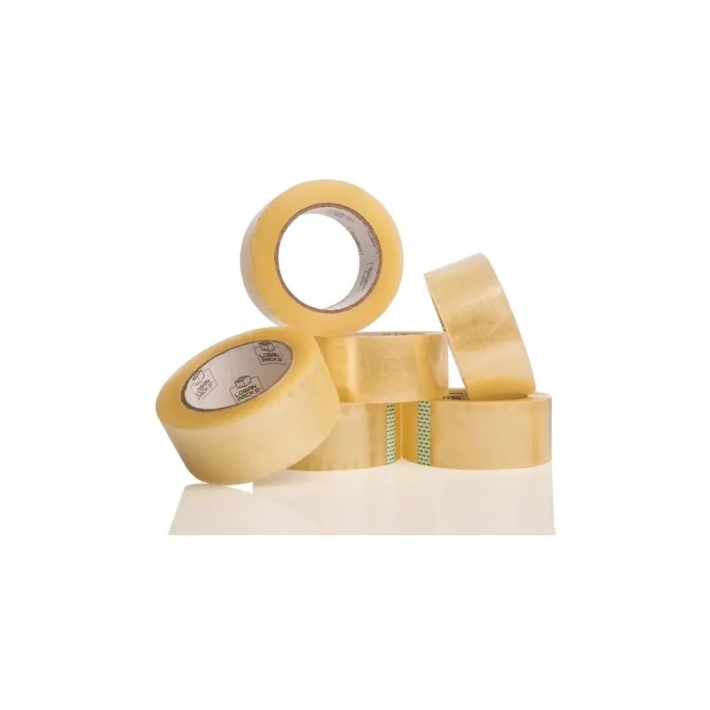 Logan Pack Cinta Adhesiva Transparente, 48mm X 150m, Pack 36