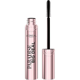 L'Oreal Paris Paradise Big Deal Mascara, Volumizing and Lengthening Formula, Buildable, Clump Resistant, Washable Blackest Black Mascara, 0.33 Fl Oz