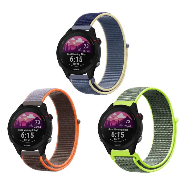 ZoRoll Pack of 3 18 mm Wristbands for Garmin Forerunner