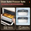 Stainless Steel Bread Box with Handle - a sealed bread