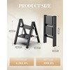 GameGem 2 Step Ladder, Folding Step Stool with Wider Pedal,