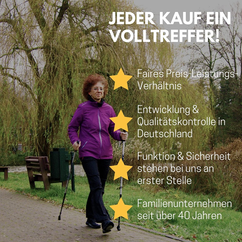 Best Sport Nordic Pad Set for Walking Poles - Black