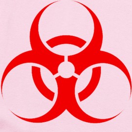 CafePress Biohazard Infant Bodysuit Cute Infant Bodysuit Baby Romper Petal Pink