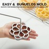 MUMSUNG Bunuelos Mold with Handle, 304 Stainless steel Rosette Maker