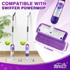 HOMEXCEL Reusable Microfiber Mop Pads for Swiffer PowerMop 8 Pack,