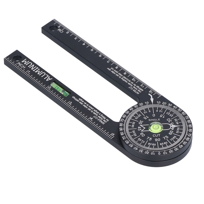 Miter Saw Protractor Metal Angle Measurement Finder Gauge Cutting Guide