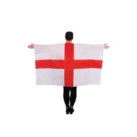 Wicked Costumes England Flag Cape (5x3ft) - St George Cross - Euro 24