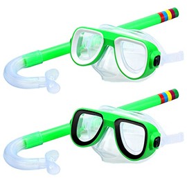 Huaqgu Snorkel Set for Children Aged 3-8 Years, Snorkel Mask, Swimming Goggles with Snorkel Tube, Diving Equipment
