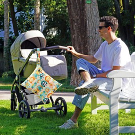 FenFang Cloth Nappies Wet Bags, Nappy Bag, Wet Bag, Wet Bag, Organiser Bags, Large, Reusable, Waterproof with Zip for Baby Travel (Orange), orange, Garment bag