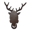 Antiqued Finish 8 Point Buck Deer Door Knocker