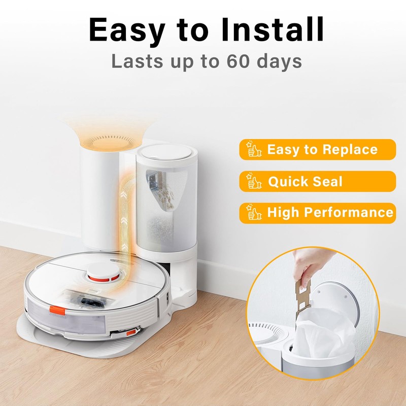 Dust Bag for Roborock S7 / S7+ Vacuum Cleaner Auto-Empty