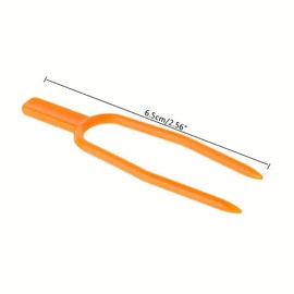 NOIAFZY 200pcs Bright Yellow Plastic Garden Plant Support Clips - Sturdy Holders for Vegetable, Strawberry, and Grape Vines, Easy - to - Use and Adjustable