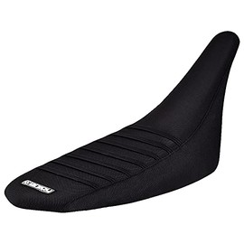 Enjoy Mfg Seat Cover - Compatible Fit for 2008-2014 Kawasaki KFX 450 Quad ATV #229 (All Black / Black Ribs)