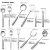 304 18/8 Stainless Steel Kitchen Utensils Set 11 Pcs Long