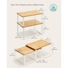 SONGMICS Cabinet Organizer Shelf, Set of 4 Kitchen Counter Shelves,