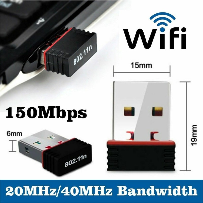 USB 2.0 Wi-Fi Dongle, 150Mbps Mini Wireless USB Adapter, USB