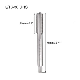 uxcell Machine Tap 5/16-36 UNS Thread 2B Class 3 Flutes High Speed Steel