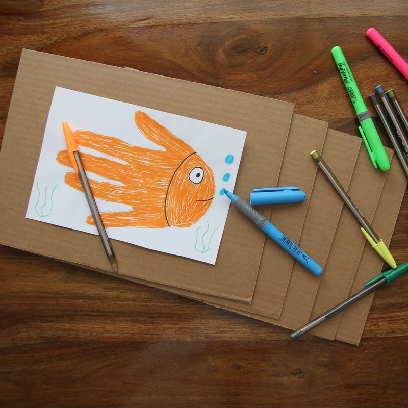 A4 Corrugated Cardboard Sheets for Packing, Mailing, Arts & Crafts.