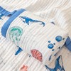 JN&LULU Muslin Baby Blanket, 4-Layer Cotton, 42 x 42 inches,