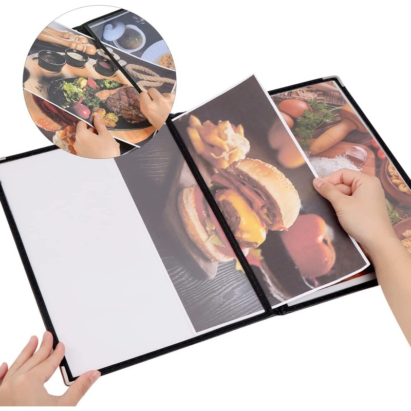 HIMOMO Menu Book Set of 3 4 Pages (2 Sheets