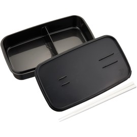 OSK BL-25H Men’s Lunch Box, Lock For, 28.9 fl oz (850 ml), 4 Point Lock for Securely Seal, Includes Partitions, Easy to Wash Without Washing, Silver Ion, Made in Japan, Dishwasher Safe, Black