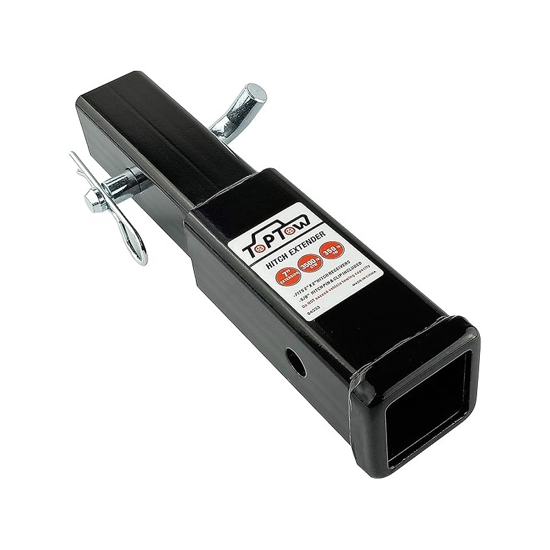 TOPTOW Hitch Extender, Fits for 2 inch Receiver, 7 inch