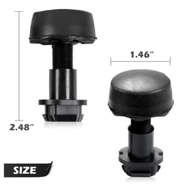 PIT66 Hood Stop Cushion Rubber Bumper, Compatible with Ford C-Max (2013), Edge (2015-2017), Escape (2013-2017), Focus (2012-2013), Transit Connect (2014-2017) #CV6Z16758A