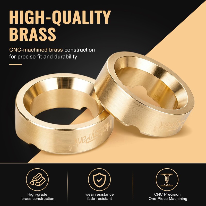 HobbyPark Brass Wheel Weights Set for 1/30 Axial SCX30 Crawler