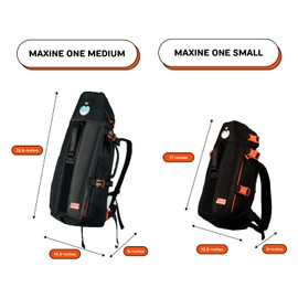 The Maxine One Medium Dog Carrier by Little Chonk | Dog Backpack Carrier for Medium Sized Breeds | Adjustable Front Facing Pet Carrier for Travel | Dog Hiking Backpack - Bark After Dark Black