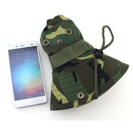 Unimango Outdoors Large Brimmed Fishing Hats SUN UV Protection Quick Drying Bucket Hat Beanie Cap for Hiking Camping Traveling (Blue Digital Camouflage)