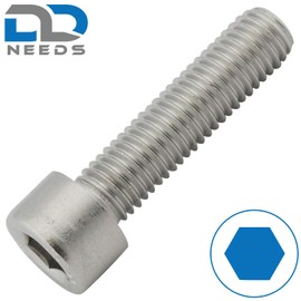 D2D Pack of 4 Cylindrical Screws with Hexagon Socket M8 x 25 DIN 912 Stainless Steel A2 V2A Cylinder Head Screws