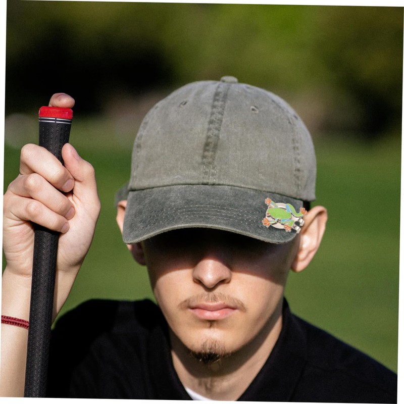 KOMBIUDA Frog Shape Golf Hat Clip Durable Decorative Marker for