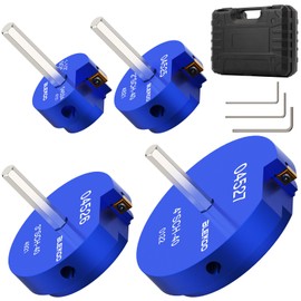 BLEKOO 4PCS PVC Pipe Reamer Kit - SCH40 Aluminum Deburring Tool Kit (1" to 4") | Dual-Blade Technology | Deburring Tool for PVC & ABS Pipes | Fits Standard 1/2" Drills