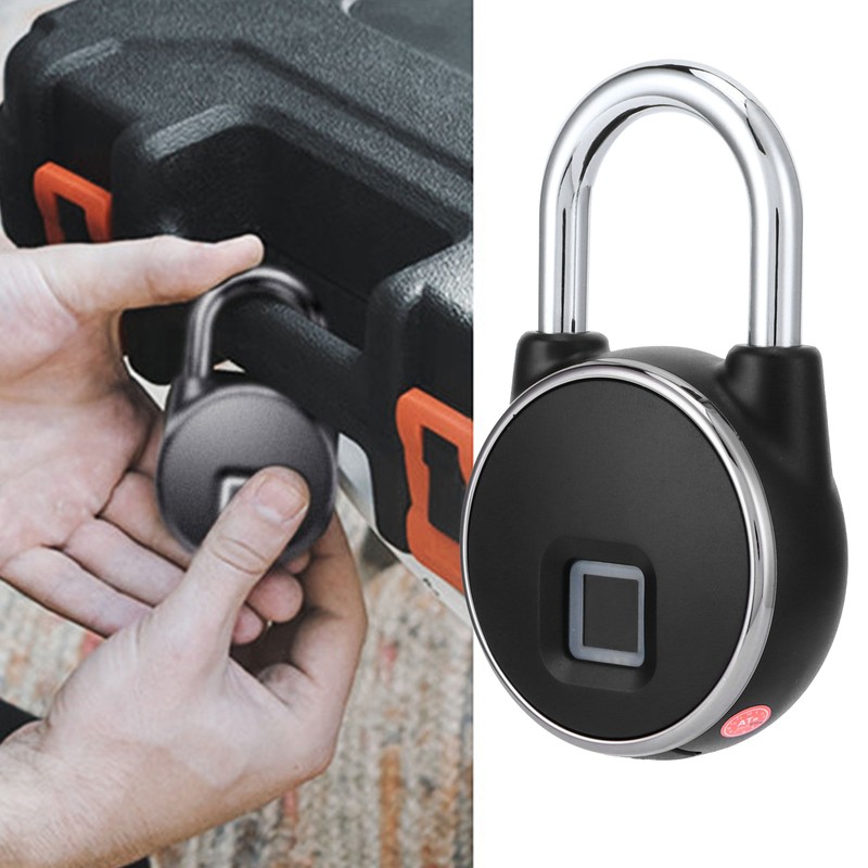 Bluetooth Fingerprint Padlock with Capacitive Touching Sensor for Home Cabinets