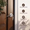 Knobonly 3 Pack Keyed Alike Satin Nickel Entrance Door Handle,