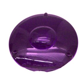 C2W Replacement Lens 4" Round Purple Plastic 3 Screw Peterbilt Kenworth Freightliner